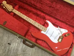 ELECTRIC GUITAR FENDER CUSTOM SHOP USA HANK MARVIN RED MADE IN 1995 WITH CASE