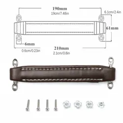 COFFEE LEATHER STYLE GUITAR AMPLIFIER HANDLE STRAP FOR FENDER AMP INSTRUMENTS E