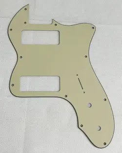 VINTAGE YELLOW 3-PLY FOR FIT FENDER '72 THINLINE TELECASTER P90 GUITAR PICKGUARD