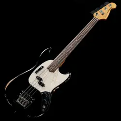 NEW FENDER / JMJ ROAD WORN MUSTANG BASS BLACK (WEIGHT: 3.67KG) S/N: MX25041536