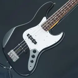 USED JAPAN CLASSIC 60S JAZZ BASS BLACK FENDER MADE IN SLIGHTLY