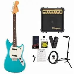 FENDER PLAYER II MUSTANG ROSEWOOD FINGERBOARD AQUATONE BLUE ELECTRIC GUITAR WITH