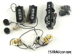 FENDER DUFF MCKAGAN DELUXE PRECISION, BASS PICKUPS POTS KNOBS, SEYMOUR DUNCAN