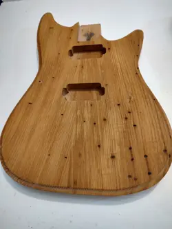 USA CG CUSTOM GUITAR BODY FITS FENDER STRAT NECKS  DE BUGGED UNFINISHED AS SHOWN
