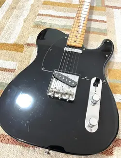 SQUIER FENDER TELECASTER BLACK FUJIGEN VINTAGE RARE GUITAR 1984 MADE IN JAPAN