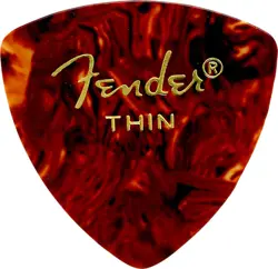 FENDER 346 SHAPE PICKS, SHELL, THIN, 12 PACK