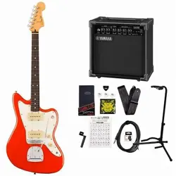 FENDER PLAYER II JAZZMASTER ROSEWOOD FINGERBOARD CORAL RED YAMAHA GA15II AMPLIFI