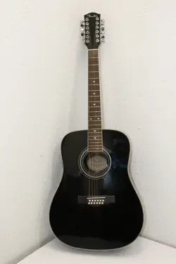 FENDER DG-16E 12-STRING ACOUSTIC ELECTRIC GUITAR - BLACK