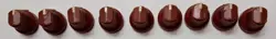 9 VINTAGE 1980'S FENDER RED AMP KNOBS RIVERA ERA AMPLIFIER SUPER CHAMP PRINCETON