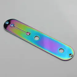 RAINBOW BRASS MATERIEL GUITAR CONTROL PLATE FOR FENDER TELE