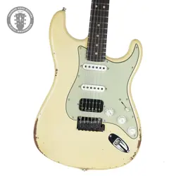 NEW FENDER CUSTOM SHOP STRATOCASTER CUSTOM DELUXE RELIC HSS VINTAGE WHITE