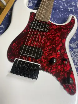 CUSTOM FENDER SQUIRE CONTEMPORARY STRAT HT - PEARL WHITE - CUSTOM HH PICKGUARD