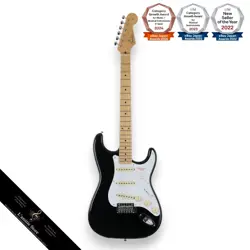 FENDER JAPAN HYBRID II STRATOCASTER BLACK ALDER BODY MAPLE NECK FINGERBOARD