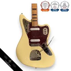 FENDER VINTERA II '70S JAGUAR MAPLE FINGERBOARD VINTAGE WHITE