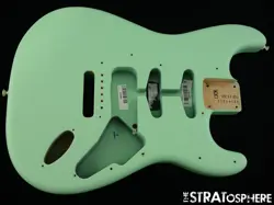 AMERICAN PERFORMER FENDER STRATOCASTER STRAT BODY, USA SATIN SURF GREEN