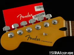 LEFTY FENDER PLAYER PLUS SERIES STRATOCASTER STRAT NECK LOCKING TUNERS PAU FERRO