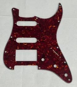 RED TORTOISE 4-PLY FOR FENDER STANDARD STRAT HSS STRATOCASTER GUITAR PICKGUARD