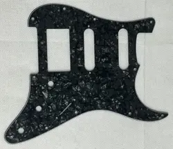 BLACK PEARL 4-PLY FOR FENDER STANDARD STRAT HSS STRATOCASTER GUITAR PICKGUARD