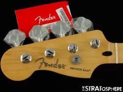 LEFTY FENDER PLAYER PRECISION P BASS NECK   TUNERS BASS GUITAR MAPLE $10 OFF