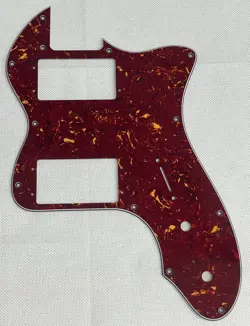 RED TORTOISE 4-PLY FIT FENDER CLASSIC SERIES '72 THINLINE TELE GUITAR PICKGUARD