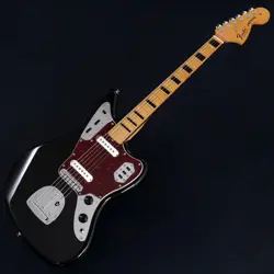NEW FENDER / VINTERA II 70S JAGUAR MAPLE BLACK S/N: MX25042568 ELECTRIC GUITAR