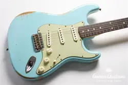 FENDER CUSTOM SHOP LIMITED EDITION 1960 STRATOCASTER RELIC - FADED DAPHNE BLUE