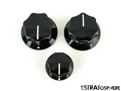 3 FENDER AMERICAN PROFESSIONAL II JAZZ BASS GUITAR KNOBS CONTROL, VOLUME TONE.