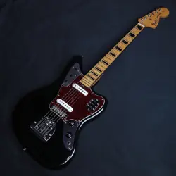 NEW FENDER / VINTERA II 70S JAGUAR MAPLE FINGERBOARD BLACK S/N:MX25027663 GUITAR