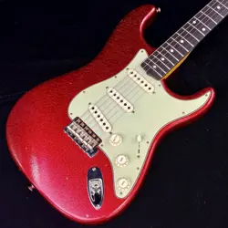 CLEAN FENDER CUSTOM SHOP '60 STRATOCASTER JOURNEYMAN RELIC RED SPARKLE W/HSC+COA