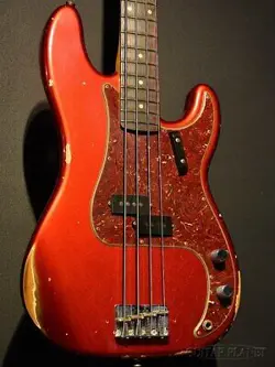FENDER CUSTOM SHOP LIMITED EDITION '62 PRECISION BASS RELIC -AGED CANDY APPLE RE