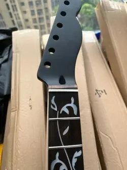 22 FRET GUITAR NECK TREE OF LIFE CARVING ROSEWOOD FRETBOARD FOR FENDER TELE PART