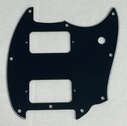 BLACK 3-PLY FOR FIT FENDER SQUIER BULLET MUSTANG HH STYLE GUITAR PICKGUARD
