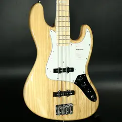 FENDER  MADE IN JAPAN HERITAGE 70S JAZZ BASS MAPLE NATURAL S/N JD25011194 OUTLET