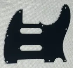 BLACK 3-PLY FOR FIT FENDER TELECASTER DOUBLE ST SINGLE COIL GUITAR PICKGUARD