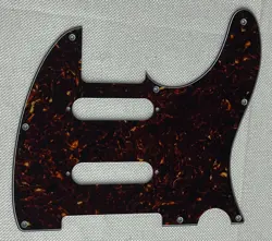BROWN TORTOISE 4-PLY FENDER TELECASTER DOUBLE ST SINGLE COIL GUITAR PICKGUARD