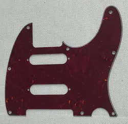 RED TORTOISE 4-PLY FIT FENDER TELECASTER DOUBLE ST SINGLE COIL GUITAR PICKGUARD