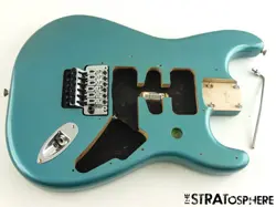 USED FENDER PLAYER FLOYD ROSE STRATOCASTER STRAT BODY & HARDWARE ALDER TIDEPOOL