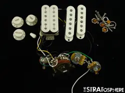 USED FENDER PLAYER FLOYD ROSE HSS STRAT PICKUPS POTS KNOBS + SWITCH STRATOCASTER