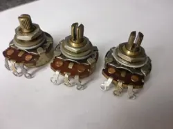 VINTAGE 1966 FENDER STRATOCASTER POTS 250K POTENTIOMETERS SET POTS
