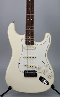 USED 2013 FENDER JEFF BECK SIGNATURE STRAT OLYMPIC WHITE