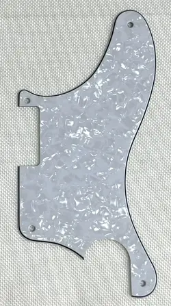 WHITE PEARL 4-PLY FIT FENDER TELE CABALLO TONO LIGERO HUMBUCKER GUITAR PICKGUARD