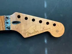 ROASTED FLAME MAPLE GUITAR NECK FLOYD ROSE LOCKING NUT FITS FENDER CUSTOM STRAT