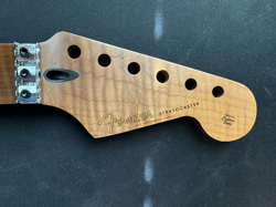 BAKED FLAME MAPLE GUITAR NECK FLOYD ROSE LOCKING NUT FITS FENDER CUSTOM STRAT