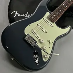 USED FENDER FSR MADE IN JAPAN HYBRID II STRATOCASTER IN CHARCOAL FROST METALLIC,