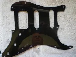 GENUINE FENDER PLAYER SERIES STRATOCASTER STRAT HSS BLACK PICKGUARD 3PLY 11 HOLE