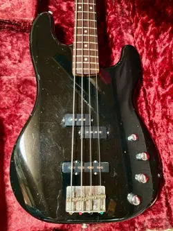 ELECTRIC BASS GUITAR FENDER PJ-455 MOD PJ TYPE BLACK MADE IN JAPAN