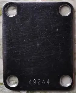 VINTAGE 1960 FENDER NECK PLATE