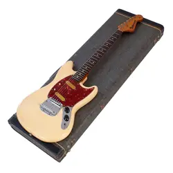 ELECTRIC GUITAR FENDER USA MUSTANG WH 1965 MADE A NECK VINTAGE