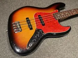 FENDER JAPAN JB62 USED 1993-1994 BASSWOOD BODY MAPLE NECK SUNBURST W/SOFT CASE