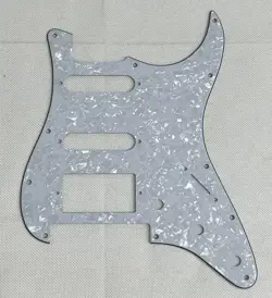 WHITE PEARL 4-PLY FIT FENDER STRAT FLOYD ROSE TREMOLO HSS STYLE GUITAR PICKGUARD